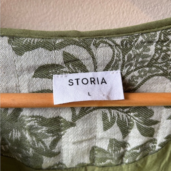 Floral Green Quilted Jacket - Picture 11 of 12